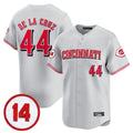 Cincinnati Reds #44 Elly De La Cruz Player Gray CONTON Vapor Premier Limited Home Stitched Jerseys