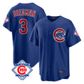 Chicago Cubs #3 Alex Bregman Player Royal CONTON 150th Anniversary Home Game Stitched Jerseys