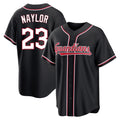 Cleveland Guardians #23 Bo Naylor Player Black CONTON Fashion Out Home Game Stitched Jerseys