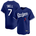 Los Angeles Dodgers #7 Blake Snell Player Royal CONTON Limited Home Stitched Jerseys