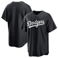 Los Angeles Dodgers Blank Player Black CONTON Pitch Fashion T-shirt Stitched Jerseys