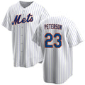 New York Mets #23 David Peterson White CONTON Cool Base Stitched Jersey