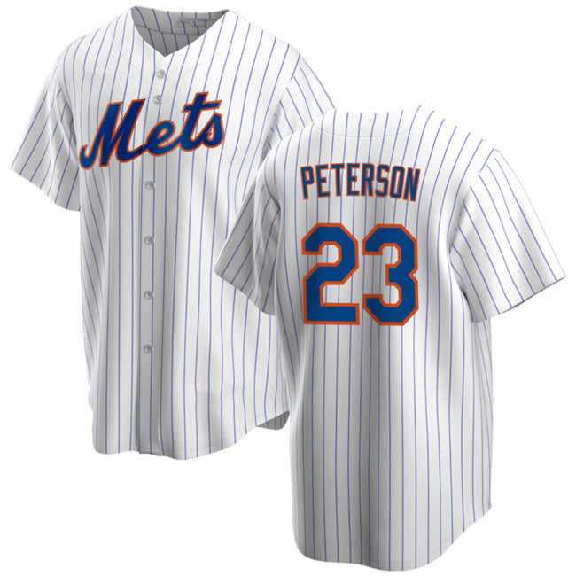 New York Mets #23 David Peterson White CONTON Cool Base Stitched Jersey
