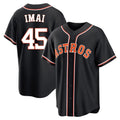 Houston Astros #45 Tatsuya Imai Player Black CONTON Fashion Out Home Game Stitched Jerseys