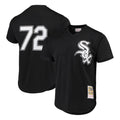 Chicago White Sox #72 Carlton Fisk Player Black CONTON Mitchell & Ness Cooperstown Collection Mesh Game Stitched Jerseys