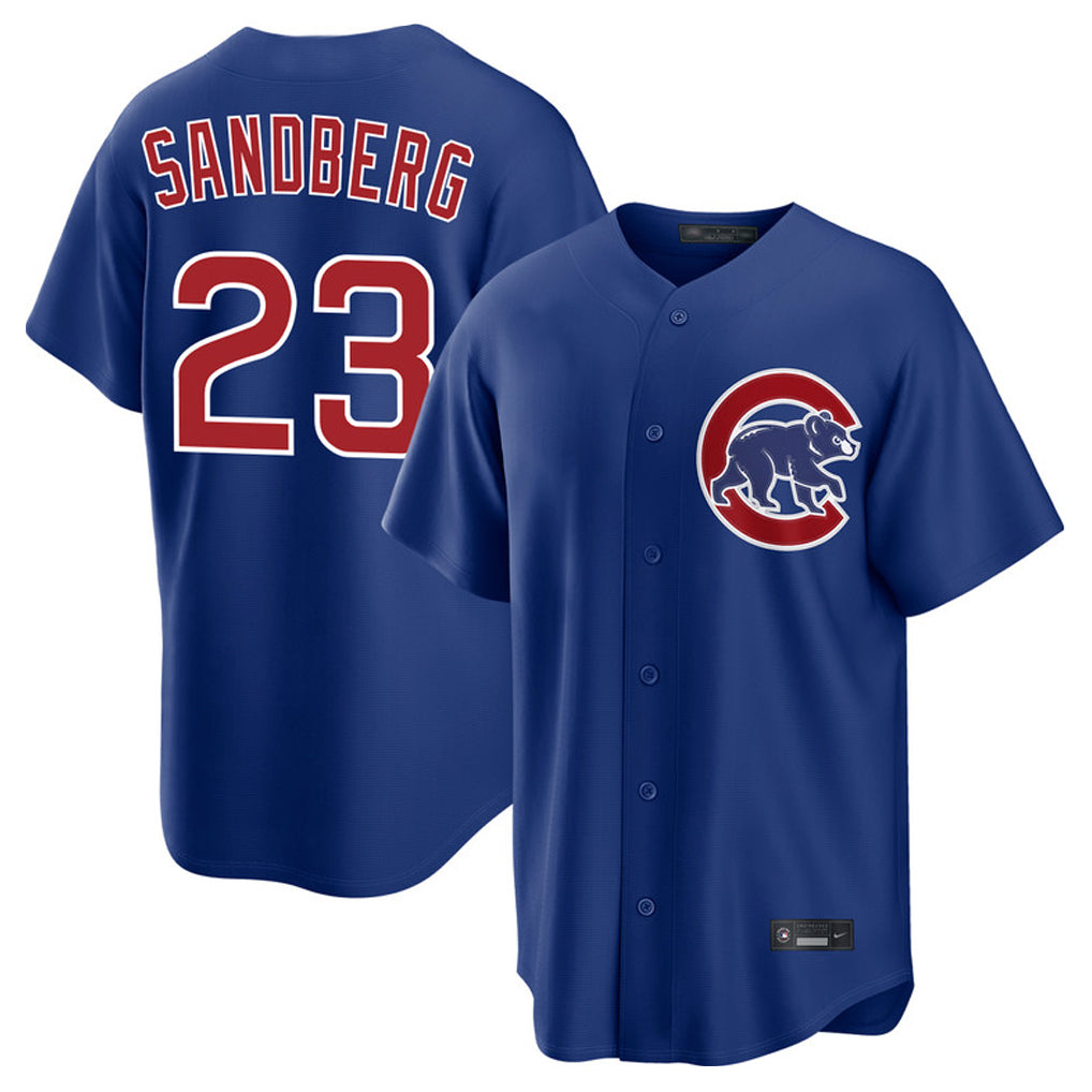 Chicago Cubs #23 Ryne Sandberg Player Royal CONTON Home Game Stitched Jerseys