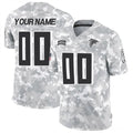 Custom A.Falcons Active Player 2024 F.U.S.E Arctic Camo CONTON Salute to Service Limited Stitched Jersey