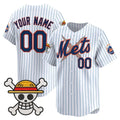 Custom New York Mets x One Piece White CONTON Vapor Premier Limited Jersey - Stitched