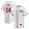 Cincinnati Reds #14 Pete Rose Player White CONTON Game Home Stitched Jerseys