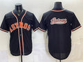 Houston Astros Team Big Logo 2026 Fashion Replica Black CONTON Out Stitched Jersey