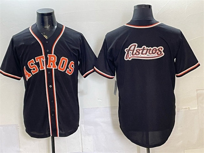 Houston Astros Team Big Logo 2026 Fashion Replica Black CONTON Out Stitched Jersey