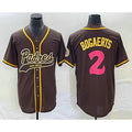 San Diego Padres #2 Xander Bogaerts Brown CONTON NEW 2023 City Connect Cool Base Stitched Jersey