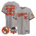 Baltimore Orioles #35 Adley Rutschman Player Gray CONTON 30th Anniversary of 2131 Home Game Stitched Jerseys