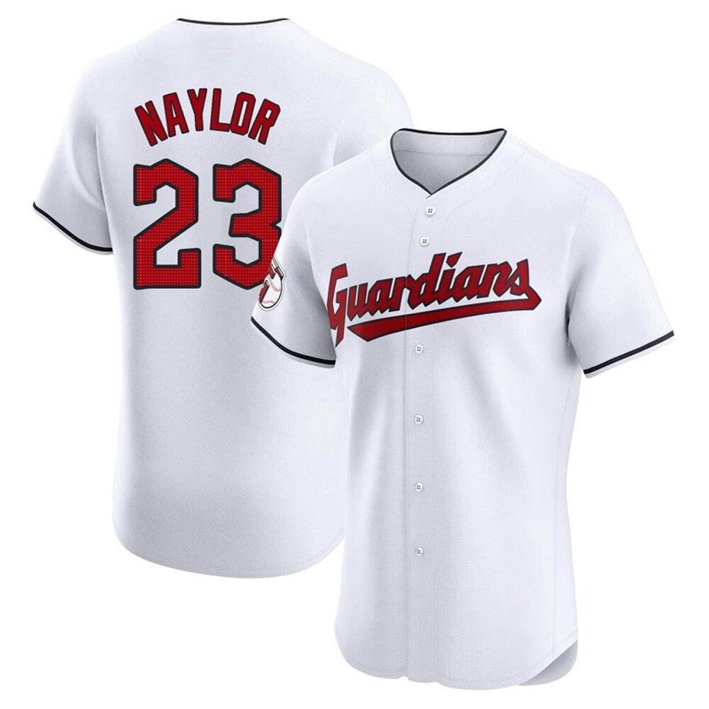Cleveland Guardians #23 Bo Naylor Player White CONTON Limited Elite Home Stitched Jerseys