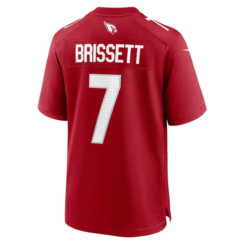 A.Cardinals #7 Jacoby Brissett Cardinal CONTON Team Game Jersey