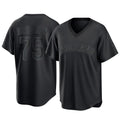 Cleveland Guardians #75 Connor Brogdon Player Black CONTON T-shirt Home Game Stitched Jerseys