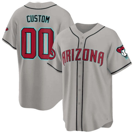 Custom Arizona Diamondbacks 2024 Cool Base Jersey ¨C Gray CONTON