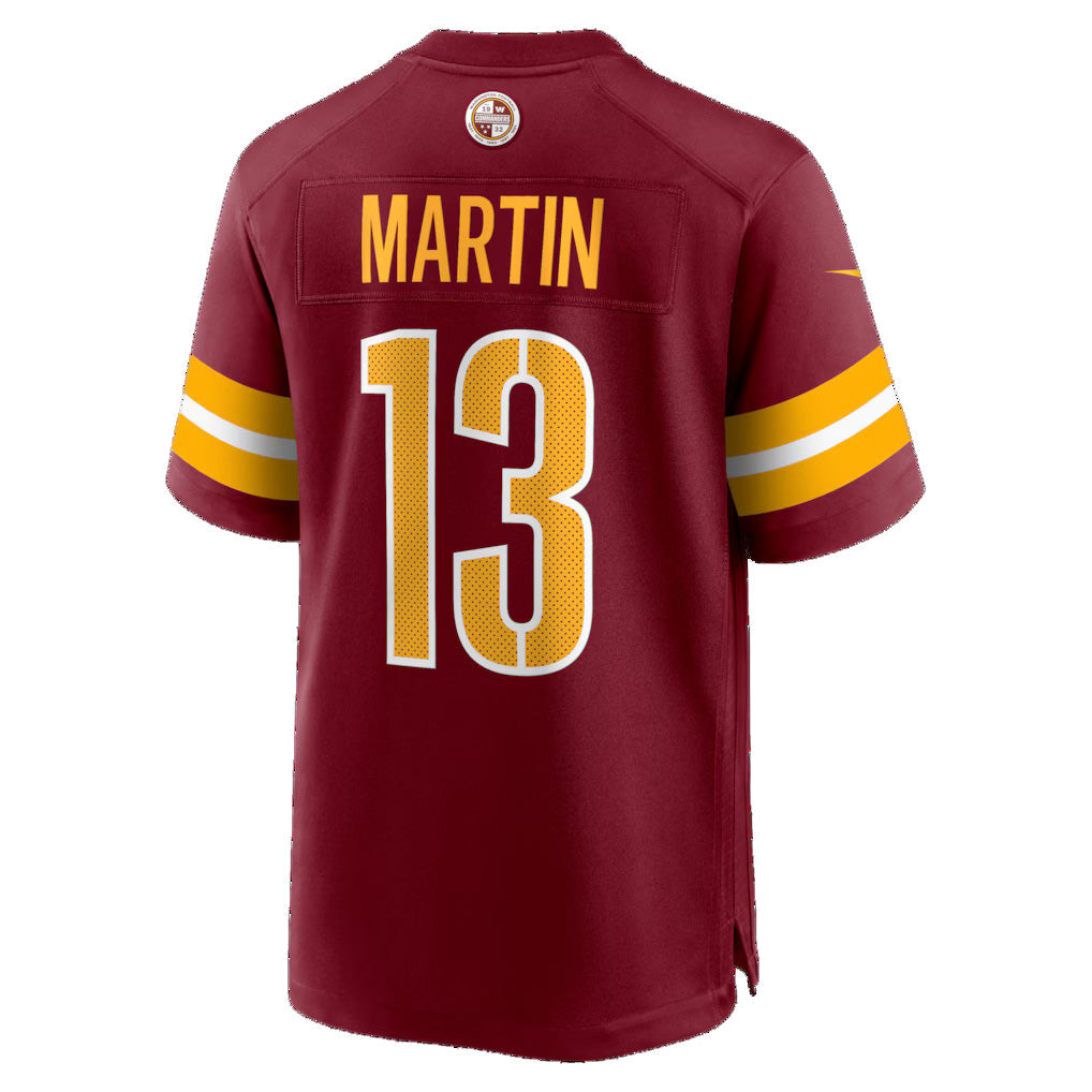 W.Commanders #13 Tay Martin Burgundy CONTON Team Game Jersey