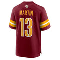 W.Commanders #13 Tay Martin Burgundy CONTON Team Game Jersey