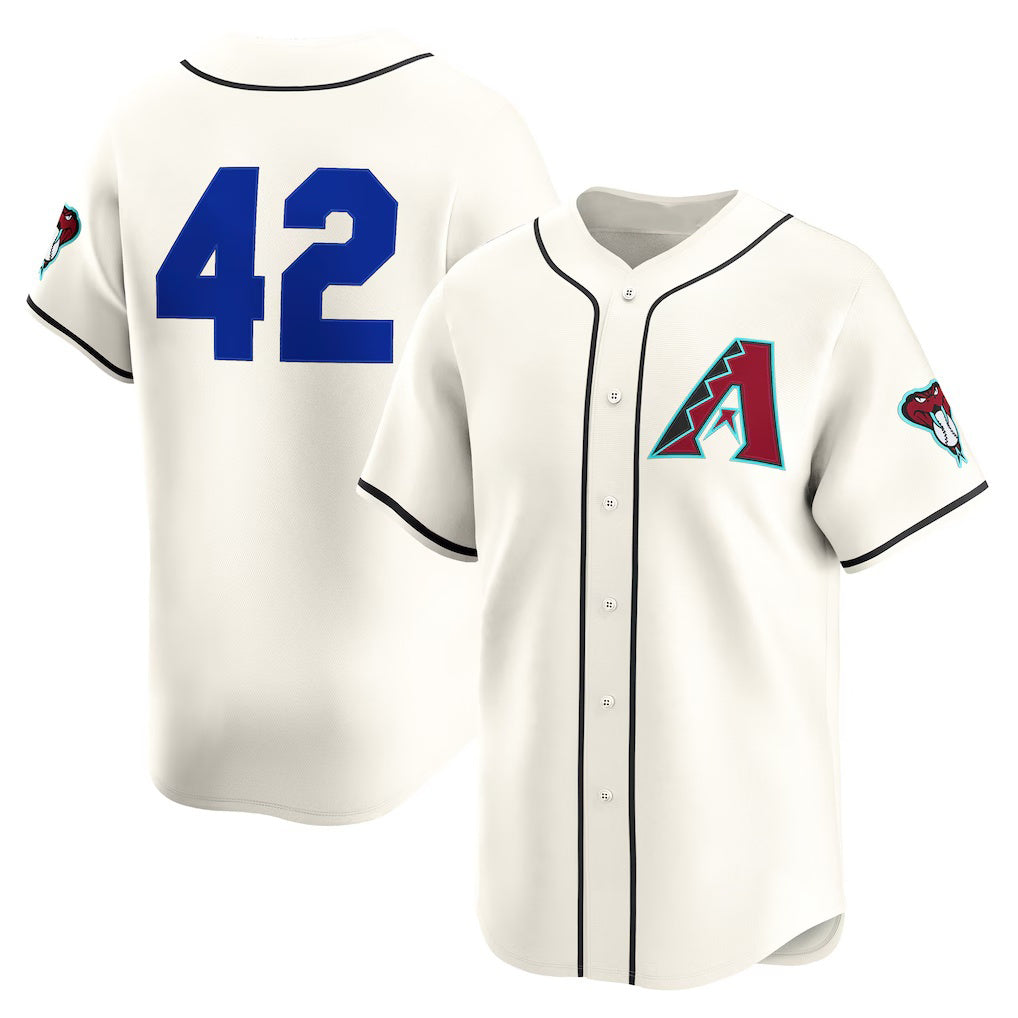 Arizona Diamondbacks #42 Jackie Robinson Cream CONTON Home 2025  Day Limited Jersey