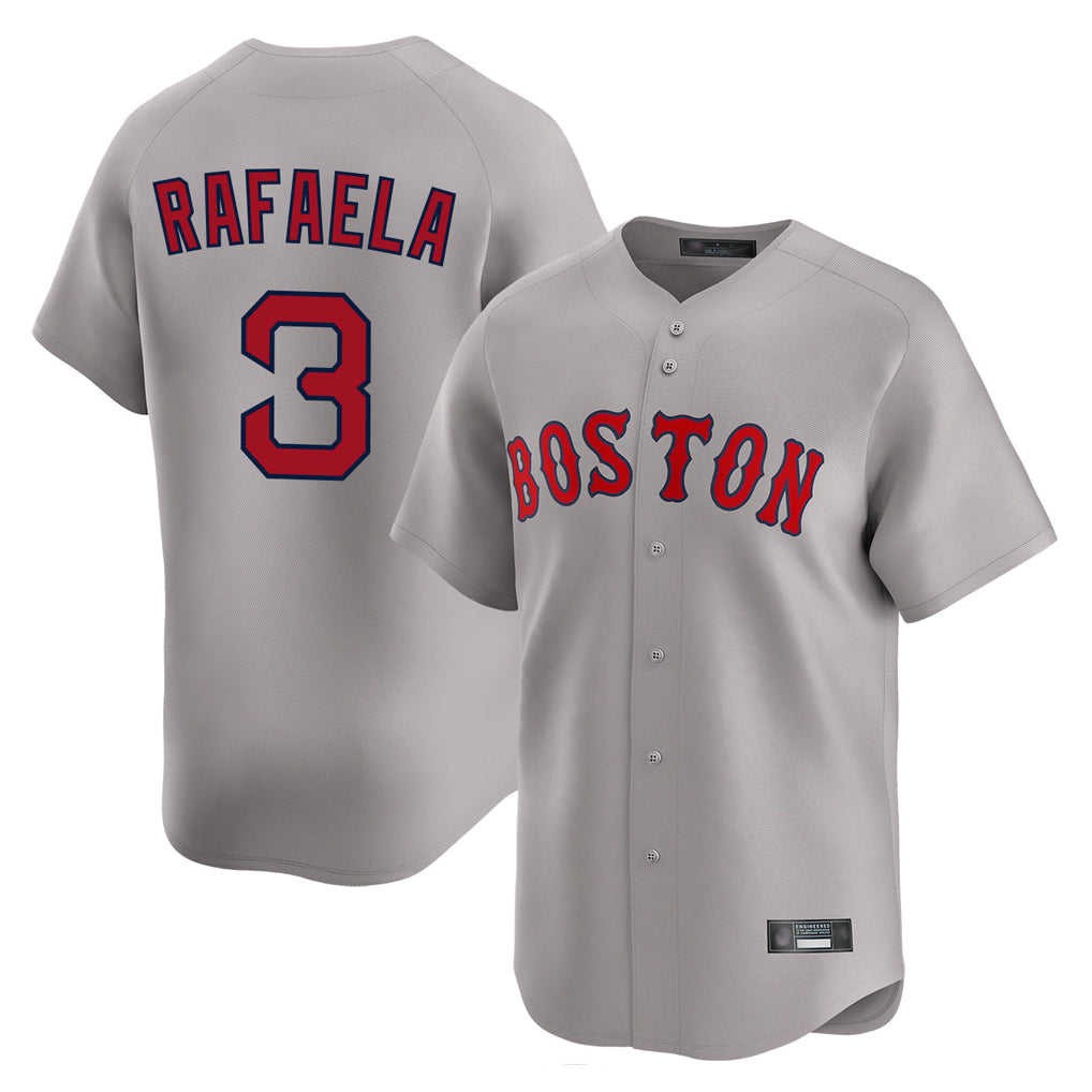 Boston Red Sox #3 Ceddanne Rafaela Player Gray CONTON Road Limited Home Game Stitched Jerseys1