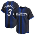 Detroit Tigers #3 Alan Trammell Player Navy CONTON City Connect Home Limited Stitched Jerseys
