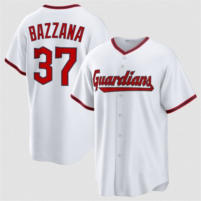 Cleveland Guardians #37 Travis Bazzana White CONTON Home Limited Stitched Jersey