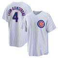 Chicago Cubs #4 Pete Crow-Armstrong White CONTON Home Replica Jersey