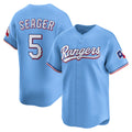 Texas Rangers #5 Corey Seager Light Blue CONTON Alternate Limited Player Jersey