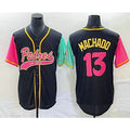 San Diego Padres #13 Manny Machado Black CONTON NEW 2023 City Connect Cool Base Stitched Jersey