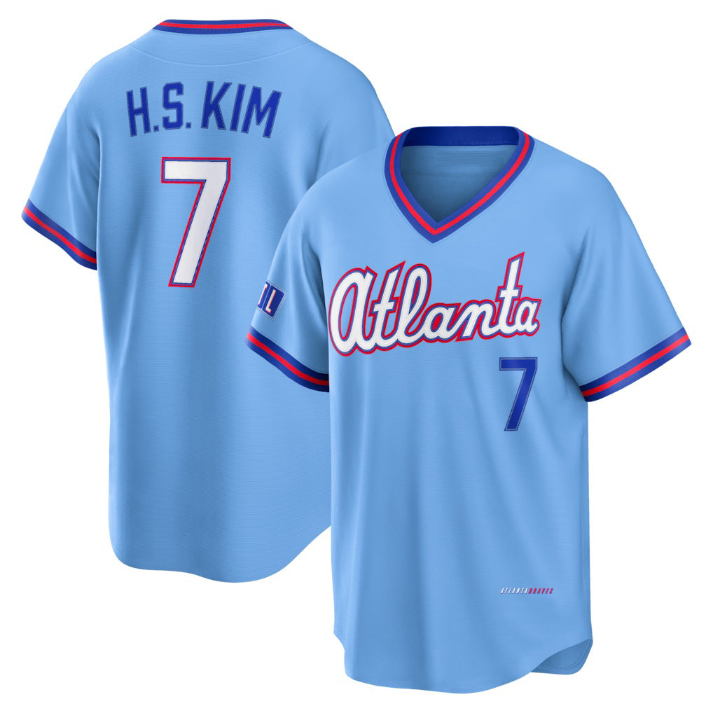 Atlanta Braves #7 Ha-Seong Kim Powder Blue CONTON 2026 City Connect Stadium Jersey