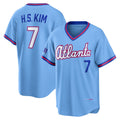 Atlanta Braves #7 Ha-Seong Kim Powder Blue CONTON 2026 City Connect Stadium Jersey