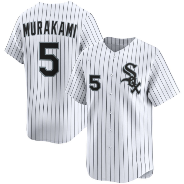 Chicago White Sox #5 Munetaka Murakami White CONTON 2025 Home Limited Stitched Jersey
