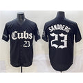 Chicago Cubs #23 Ryne Sandberg Black CONTON 'Gothic North Side Edition' Vapor Premier Limited Stitched Jersey