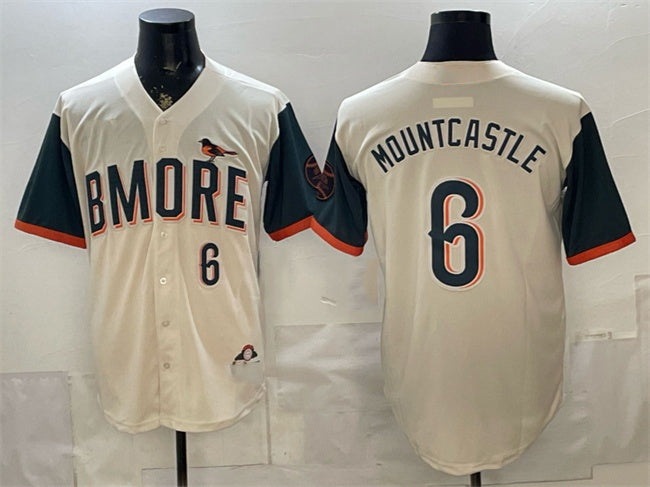 Baltimore Orioles #6 Ryan Mountcastle Natural CONTON 2026 City Connect Stadium Stitched Jersey