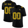 Custom A.Cardinals Black CONTON Leopard Print Fashion Vapor Limited Jersey