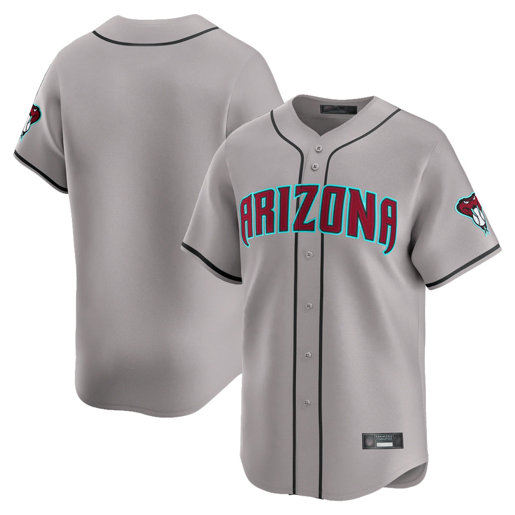 Arizona Diamondbacks Gray CONTON Road Limited Home Game Blank Player Stitched Jerseys