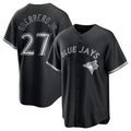 Toronto Blue Jays #27 Vladimir Guerrero Jr. Black CONTON Lights Out Limited Stitched Jersey