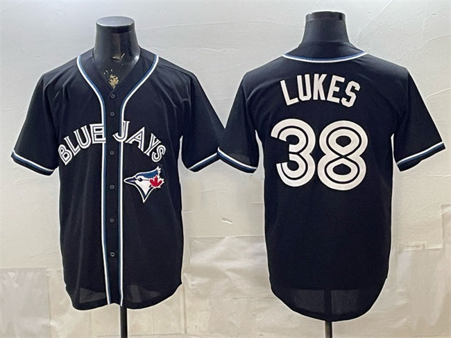 Toronto Blue Jays #38 Nathan Lukes 2026 Fashion Replica Black CONTON Out Stitched Jersey