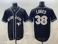 Toronto Blue Jays #38 Nathan Lukes 2026 Fashion Replica Black CONTON Out Stitched Jersey