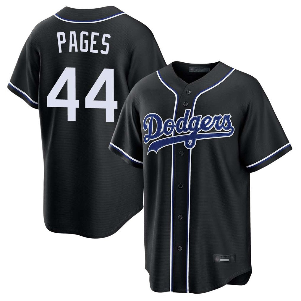 Los Angeles Dodgers #44 Andy Pages Player Black CONTON Carbon Limited Home Stitched Jerseys