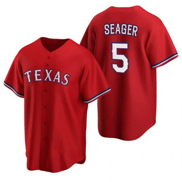 Texas Rangers #5 Corey Seager Red CONTON Cool Base Stitched Jersey