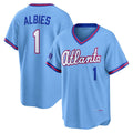 Atlanta Braves #1 Ozzie Albies Powder Blue CONTON 2026 City Connect Stadium Jersey