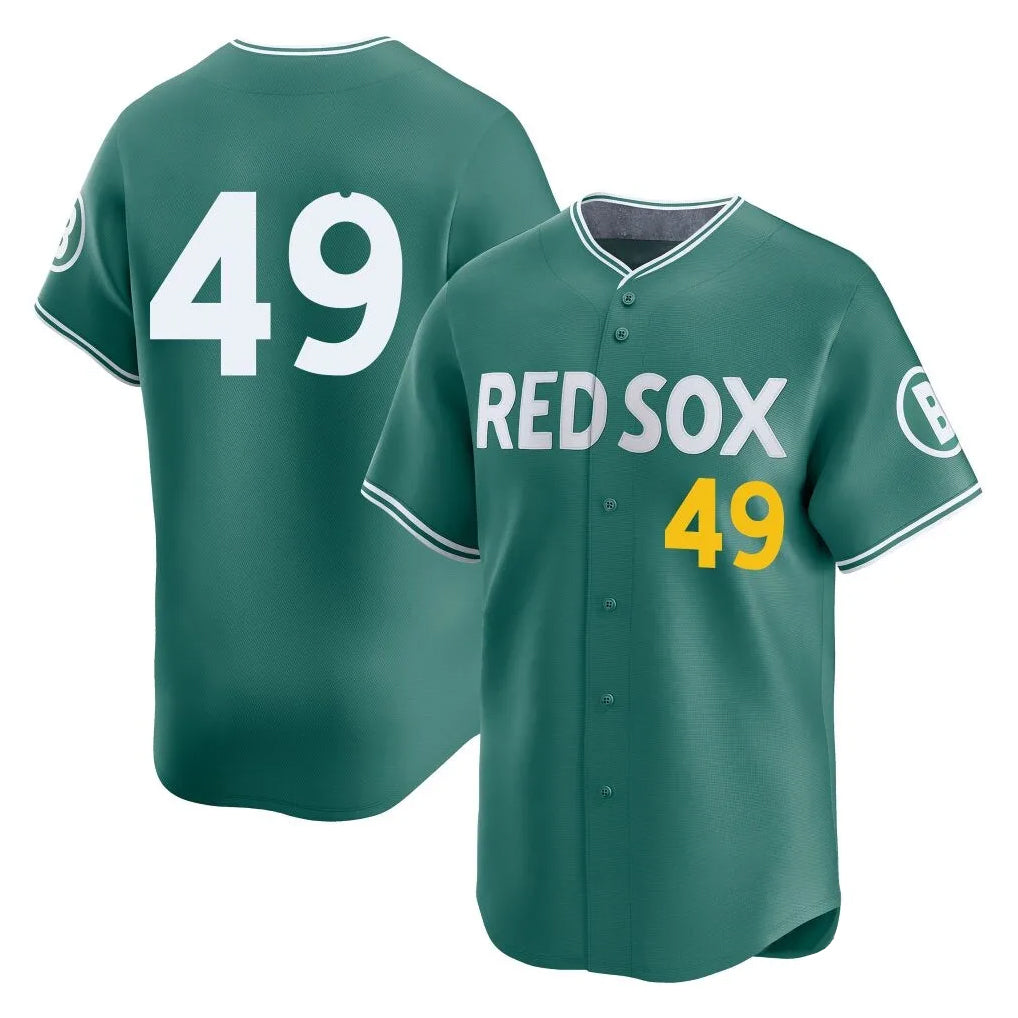 Boston Red Sox #49 Tim Wakefield Player Green CONTON City Connect Limited Home Game Stitched Jerseys1