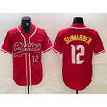 Philadelphia Phillies #12 Kyle Schwarber Red CONTON 2024 City Connect Limited Stitched Jersey 3