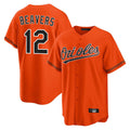 Baltimore Orioles #12 Dylan Beavers Player Orange CONTON Home Game Stitched Jerseys