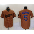 Los Angeles Dodgers #5 Freddie Freeman Olive CONTON Cool Base Limited Stitched Jersey