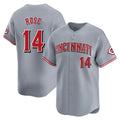 Cincinnati Reds #14 Pete Rose Player Gray CONTON Home Limited Stitched Jerseys