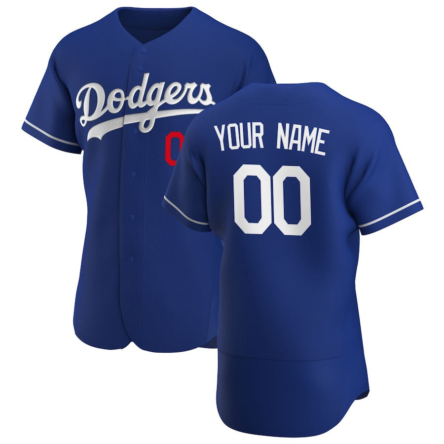 Custom Los Angeles Dodgers Royal CONTON Alternate 2020 Authentic Player Jersey