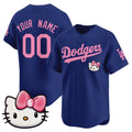 Custom Los Angeles Dodgers ACTIVE PLAYER Royal CONTON 2025 Hello Kitty Vapor Premier Limited Stitched Jersey